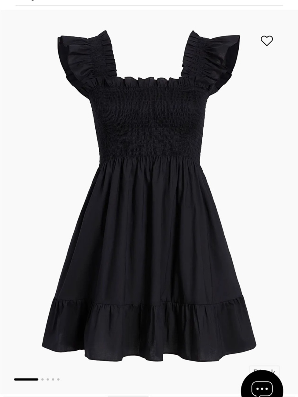 NWT Hill House Home Elizabeth Black Crepe Nap Dress